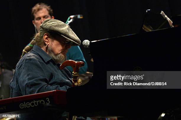 Dr. John rehearses for The Musical Mojo of Dr. John: A Celebration of Mac & His Music at the Joy Theatre on May 2, 2014 in New Orleans, Louisiana.