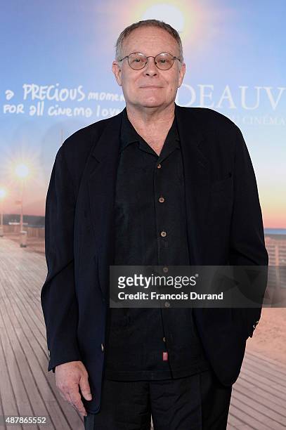 Eric Overmyer attends a photocall during the 41st Deauville American Film Festival on September 12, 2015 in Deauville, France.