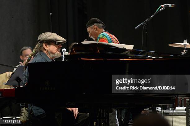 Dr. John rehearses for The Musical Mojo of Dr. John: A Celebration of Mac & His Music at the Joy Theatre on May 2, 2014 in New Orleans, Louisiana.