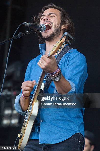 Jack Savoretti performs on the Main Stage at Blackheath Common on September 12, 2015 in London, England.