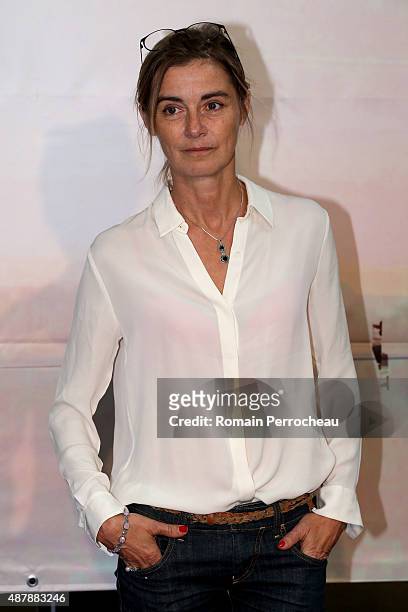 Anne Consigny attends the photocall of "Les Revenants" as part of the 17th Festival of TV Fiction of La Rochelle on September 12, 2015 in La...