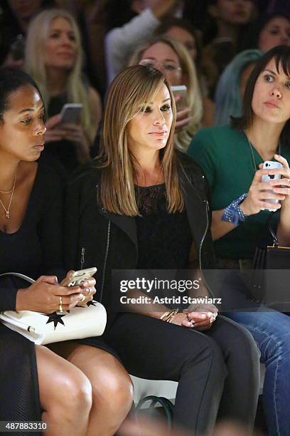 Melissa Rivers attends the Rebecca Minkoff Runway Show SS 16 with TRESemme at The Gallery, Skylight at Clarkson Sq on September 12, 2015 in New York...