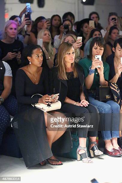 Melissa Rivers attends the Rebecca Minkoff Runway Show SS 16 with TRESemme at The Gallery, Skylight at Clarkson Sq on September 12, 2015 in New York...