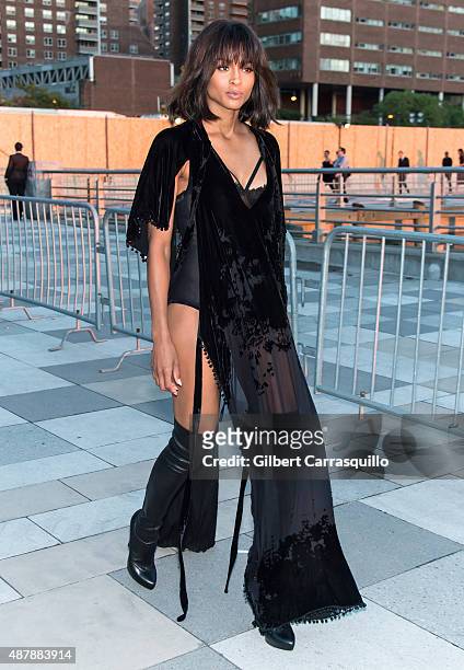 Singer Ciara is seen arriving at the Givenchy fashion show during Spring 2016 New York Fashion Week on September 11, 2015 in New York City.