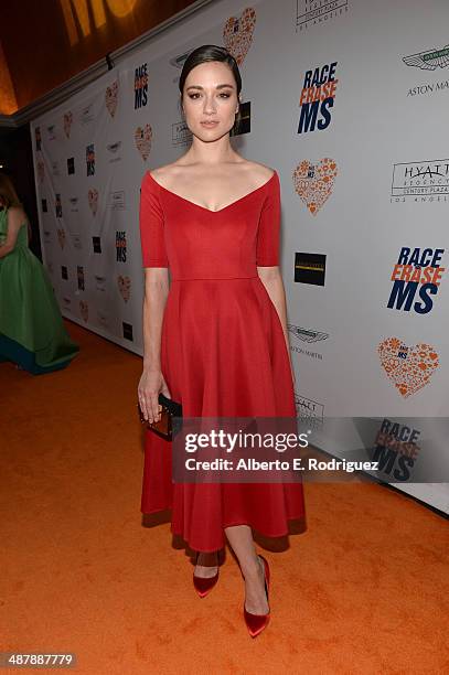 Actress Crystal Reed attends the 21st annual Race to Erase MS at the Hyatt Regency Century Plaza on May 2, 2014 in Century City, California.