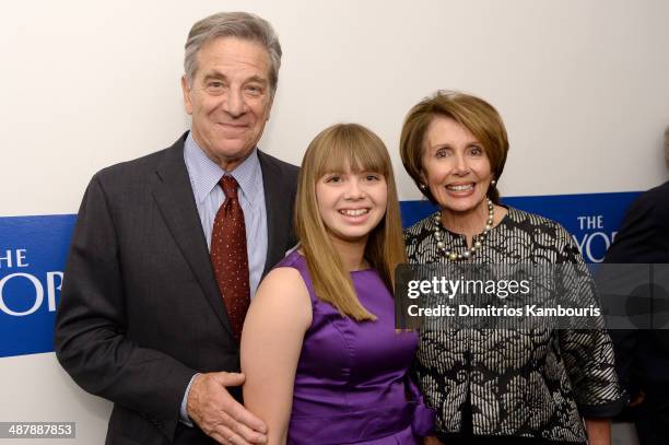 Paul Pelosi, Madeline Prowda and Congresswoman Nancy Pelosi attend the White House Correspondents' Dinner Weekend Pre-Party hosted by The New...