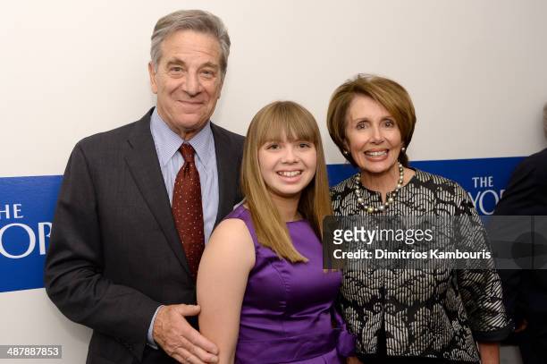 Paul Pelosi, Madeline Prowda and Congresswoman Nancy Pelosi attend the White House Correspondents' Dinner Weekend Pre-Party hosted by The New...