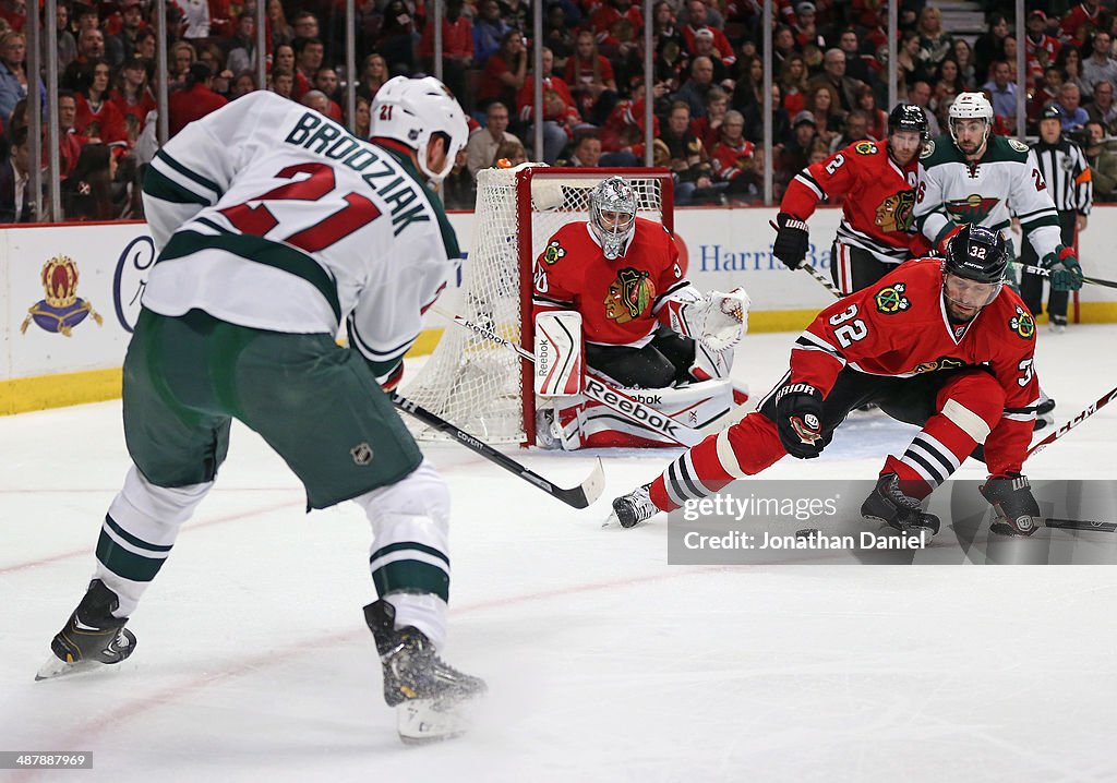 Minnesota Wild v Chicago Blackhawks - Game One