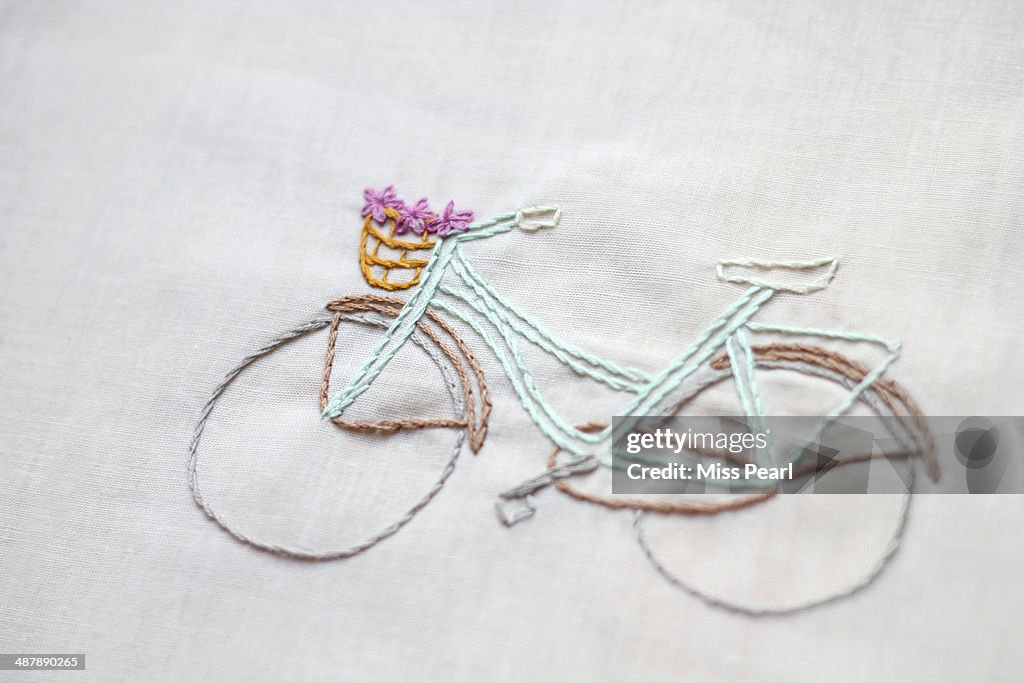 Bicycle embroidery