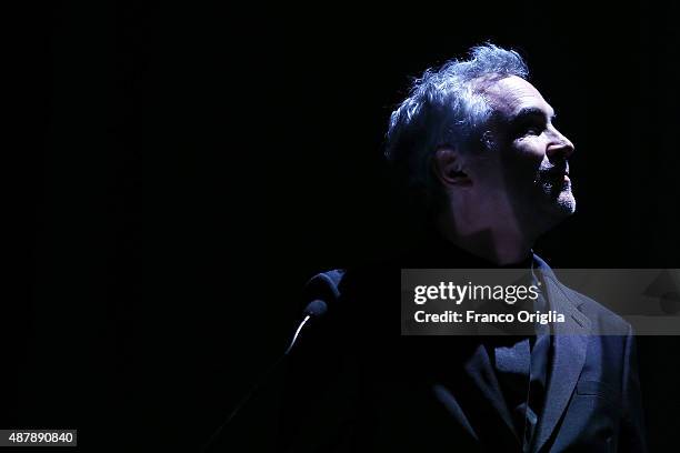 Alfonso Cuaron attends the closing ceremony during the 72nd Venice Film Festival on September 12, 2015 in Venice, Italy.