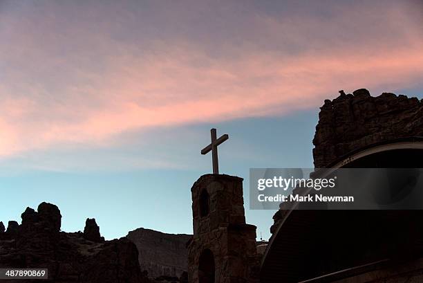 church in supai in grand canyon - supai stock-fotos und bilder