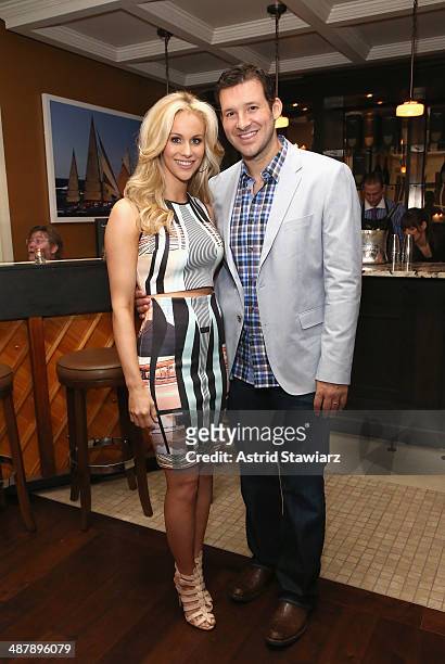 Tony Romo and wife Candice Crawford attend the Dom Perignon and Eric Podwall host of the evening before The White House Correspondents' Dinner at...
