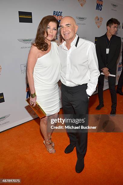 Attorney Robert Shapiro and Linell Shapiro attend the 21st annual Race to Erase MS at the Hyatt Regency Century Plaza on May 2, 2014 in Century City,...