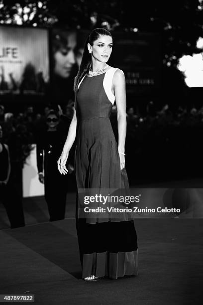 Elisa Sednaoui attends the closing ceremony and premiere of 'Lao Pao Er' during the 72nd Venice Film Festival on September 12, 2015 in Venice, Italy.