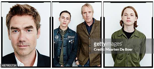 Director Tim Godsall, actors Keir Gilchrist, Rhys Ifans and Jack Kilmer from "Len and Company" pose for a portrait during the 2015 Toronto...