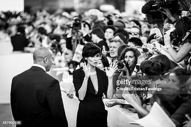 An alternative view of Paz Vega during the closing ceremony of the 72nd Venice Film Festival on September 12, 2015 in Venice, Italy.