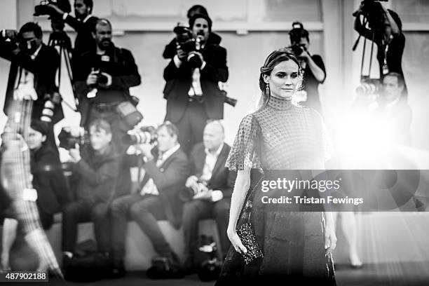 An alternative view of Diana Kruger during the closing ceremony of the 72nd Venice Film Festival on September 12, 2015 in Venice, Italy.