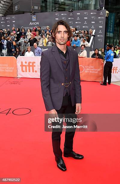 Actor Tyson Ritter attends the "Miss You Already" premiere during the 2015 Toronto International Film Festival at Roy Thomson Hall on September 12,...