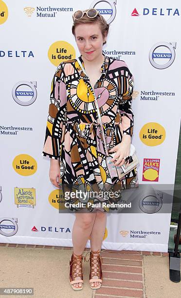 Actress Lena Dunham attends the 6th Annual L.A. Loves Alex's Lemonade at UCLA on September 12, 2015 in Los Angeles, California.