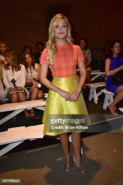Olivia Holt attends the Christian Siriano show during Spring 2016 New York Fashion Week at ArtBeam on September 12, 2015 in New York City.