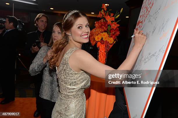 Dancer Anna Trebunskaya attends the 21st annual Race to Erase MS at the Hyatt Regency Century Plaza on May 2, 2014 in Century City, California.