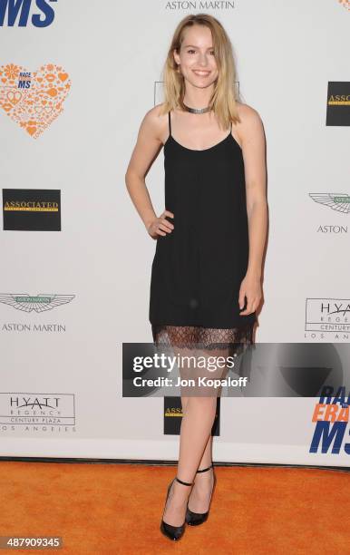 Singer Bridgit Mendler arrives at the 21st Annual Race To Erase MS Gala at the Hyatt Regency Century Plaza on May 2, 2014 in Century City, California.