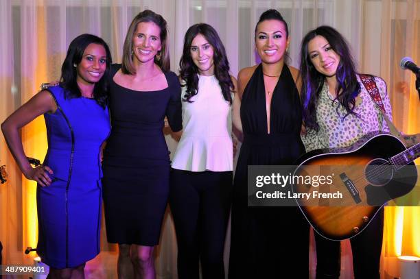Correspondent Rene Marsh, Leigh Gallagher, Ashley Spillane, Lani Hay and Michelle Branch pose at the Seventh Annual OFF THE RECORD EventCelebrating...