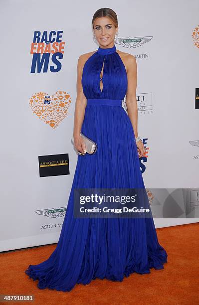 Actress Carmen Electra arrives at the 21st Annual Race To Erase MS Gala at the Hyatt Regency Century Plaza on May 2, 2014 in Century City, California.