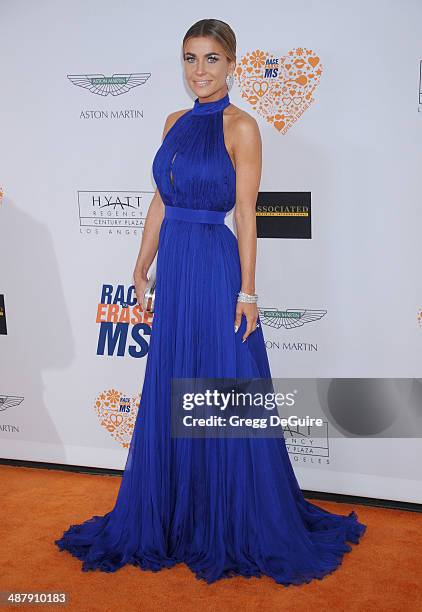 Actress Carmen Electra arrives at the 21st Annual Race To Erase MS Gala at the Hyatt Regency Century Plaza on May 2, 2014 in Century City, California.