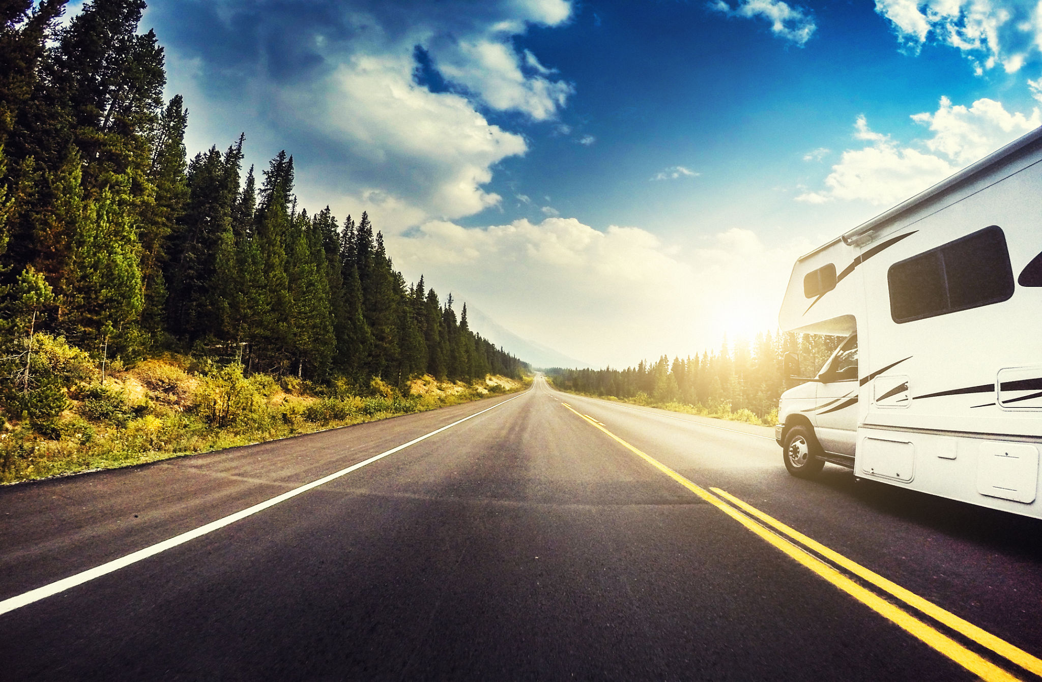 RV on road