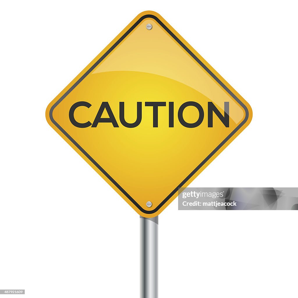 Warning Signposting Examples Caution Warning Signpost High-Res Vector Graphic - Getty Images