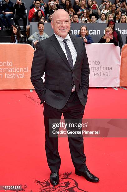 Actor Dean Norris attends the "Remember" premiere during the 2015 Toronto International Film Festival at Roy Thomson Hall on September 12, 2015 in...