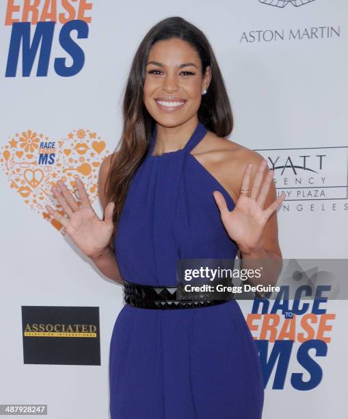 Singer Jordin Sparks arrives at the 21st Annual Race To Erase MS Gala at the Hyatt Regency Century Plaza on May 2, 2014 in Century City, California.