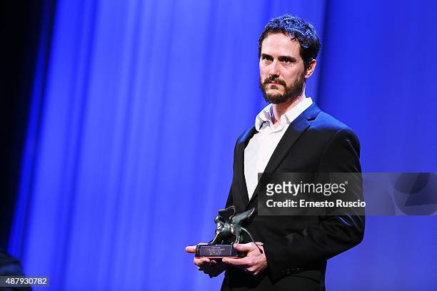 Jake Mahaffy attends the closing ceremony during the 72nd Venice Film Festival on September 12, 2015 in Venice, Italy.