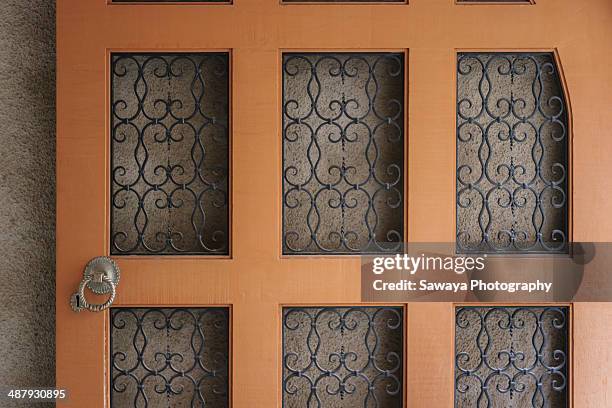 A Wrought Iron Garage Door, Foto de stock