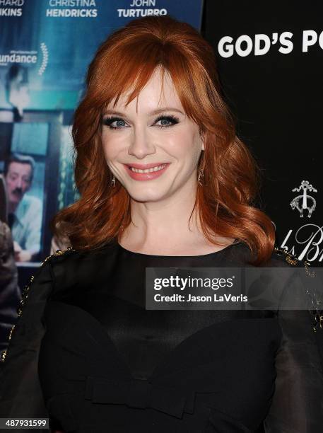 Actress Christina Hendricks attends the premiere of "God's Pocket" at LACMA on May 1, 2014 in Los Angeles, California.