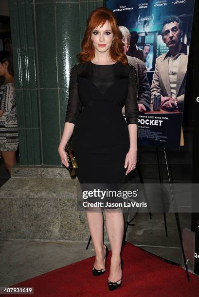 Actress Christina Hendricks attends the premiere of "God's Pocket" at LACMA on May 1, 2014 in Los Angeles, California.