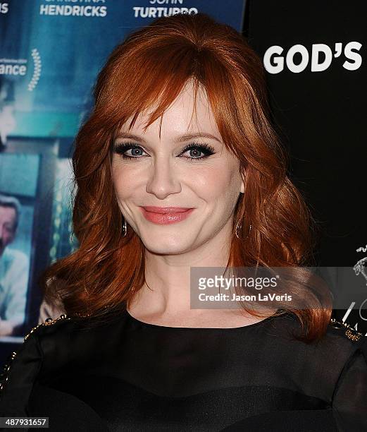 Actress Christina Hendricks attends the premiere of "God's Pocket" at LACMA on May 1, 2014 in Los Angeles, California.