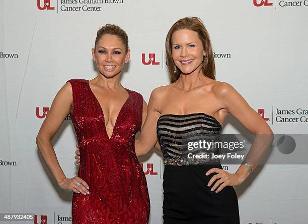 Dancer / TV Personality Kym Johnson and American actress Josie Davis attends the 2014 Julep Ball at KFC YUM! Center on May 2, 2014 in Louisville,...