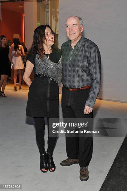 Lita Albuquerque and Carey Peck attend Kohn Gallery Grand Opening And Inaugural Exhibition: Mark Ryden: Gay Nineties West on May 2, 2014 in Los...