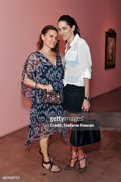 Jodi Brufsky and Linda Murphy attend Kohn Gallery Grand Opening And Inaugural Exhibition: Mark Ryden: Gay Nineties West on May 2, 2014 in Los...