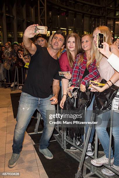 Director Bora Dagtekin attends the 'Fack ju Goehte 2' Cinema Tour at the Cinedom on September 12, 2015 in Cologne, Germany.