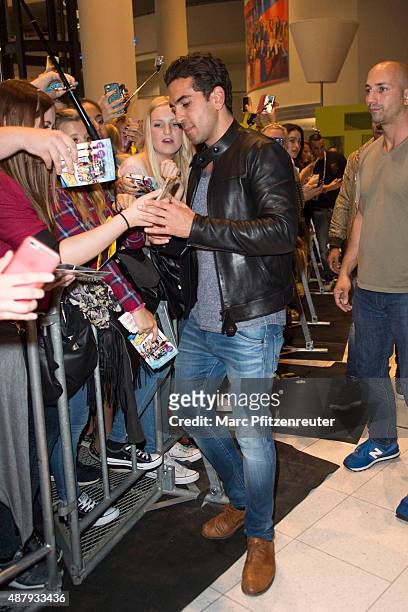 Actor Elyas M'Barek attends the 'Fack ju Goehte 2' Cinema Tour at the Cinedom on September 12, 2015 in Cologne, Germany.