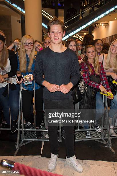 Actor Max von der Groeben attends the 'Fack ju Goehte 2' Cinema Tour at the Cinedom on September 12, 2015 in Cologne, Germany.
