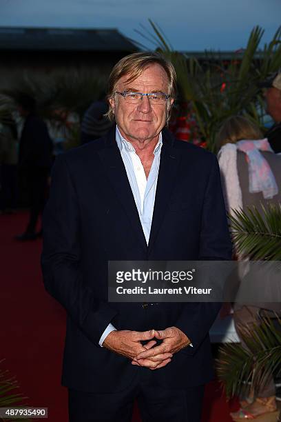President of Festival Quentin Raspail attends the red carpet closing ceremony of the 17th Festival of TV Fiction At La Rochelle on September 12, 2015...