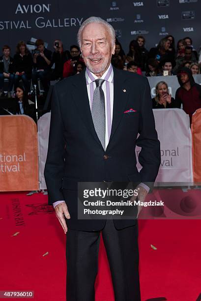 Actor Christopher Plummer attends the 'Remember' premiere during the Toronto International Film Festival at the Roy Thomson Hall on September 12,...