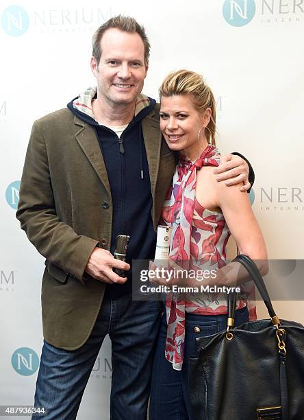 Jack Coleman and Beth Toussaint attend the 6th annual Premiere Celebrity Gift & Style Lounge with Nerium International gifting their Optimera Formula...