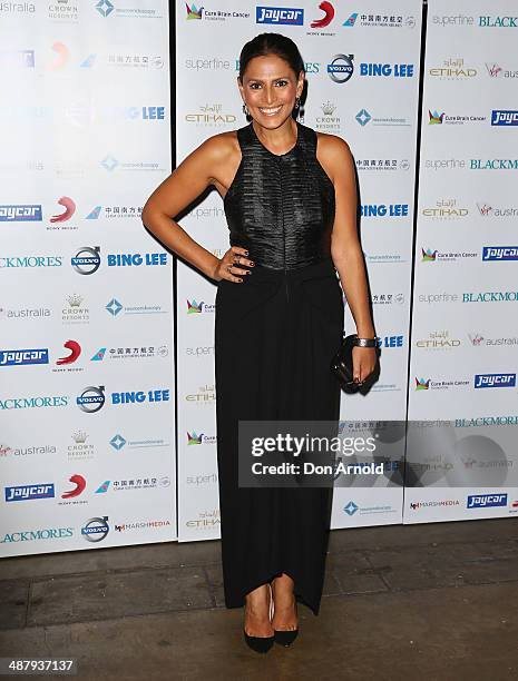 Sally Obermeder arrives at the Cure Brain Cancer Foundation Mad Hatter Ball on May 3, 2014 in Sydney, Australia.