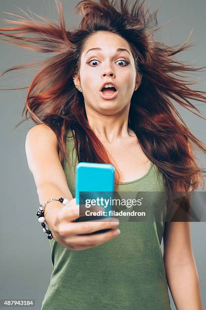 fast internet - hair blowing stockfoto's en -beelden