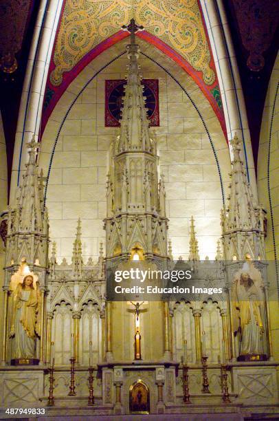 Loretto Chapel in Santa Fe, New Mexico, The design was inspired by the Paris Sainte Chapel.